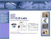 Tablet Screenshot of cjs-labs.com
